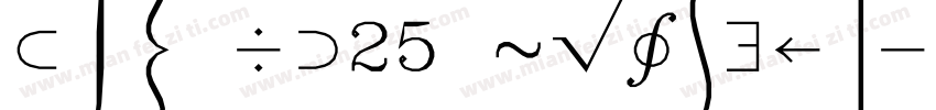 Txt IV25 Regular字体转换